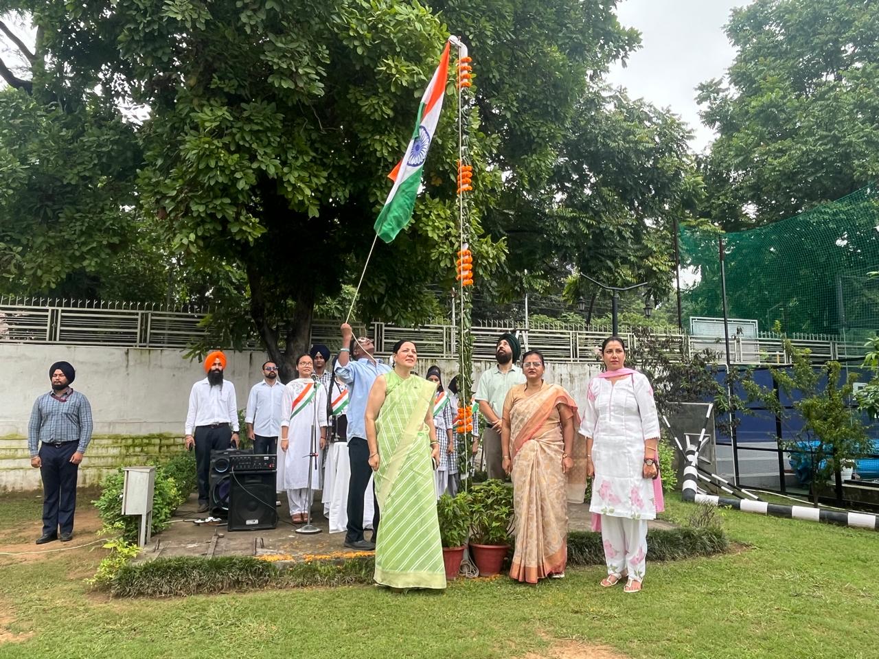 Independence Day flag hoisting ceremony