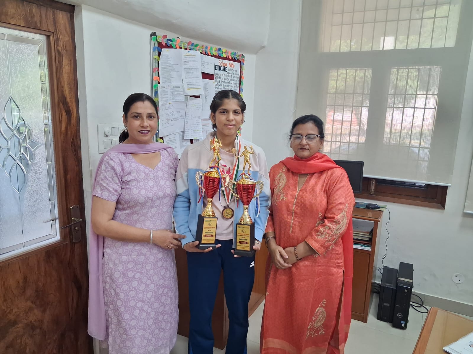 Congratulations to Parul for securing first position in the Badminton Under-17 Girls Category