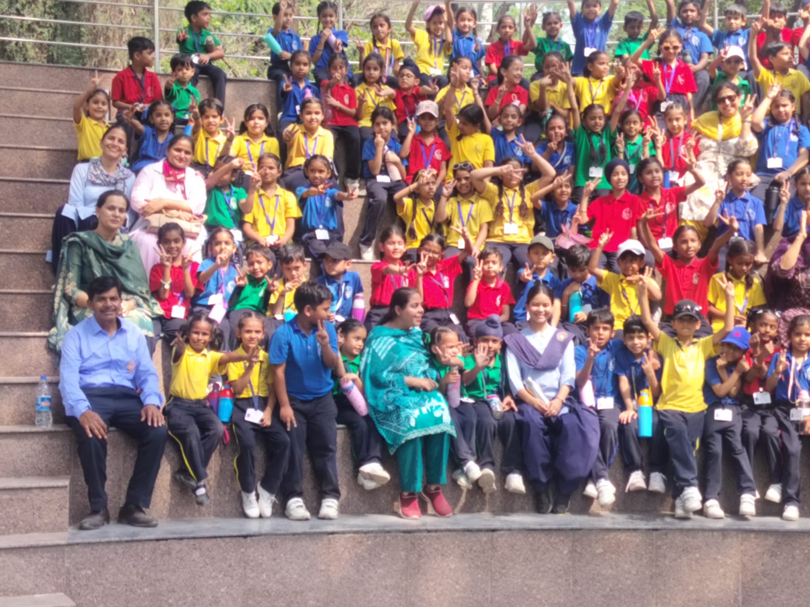 Students enjoying a memorable day at Chattbir Zoo