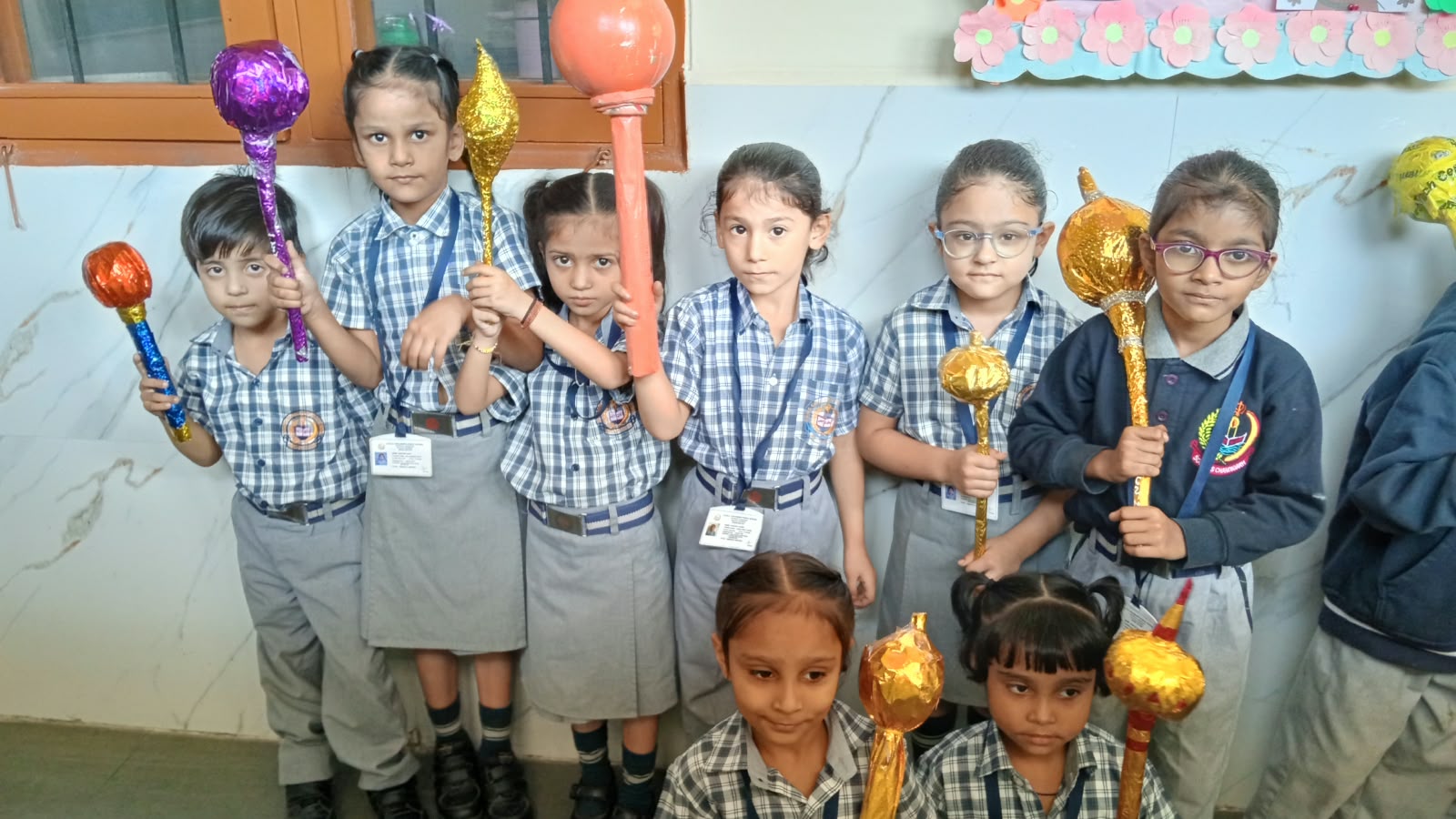Buds A students celebrating Dussehra