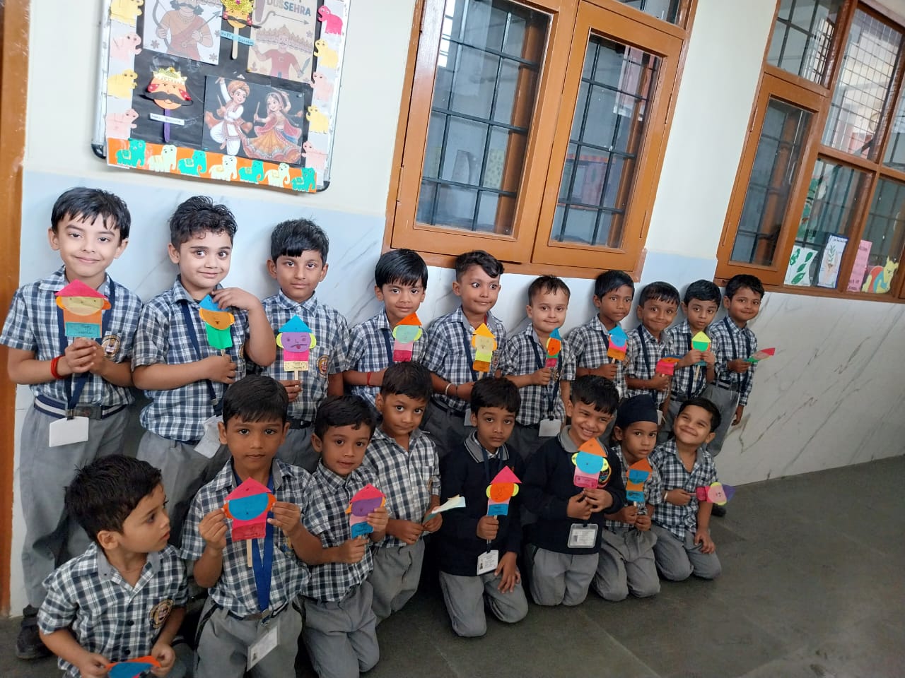 Blooms B students with their classmates