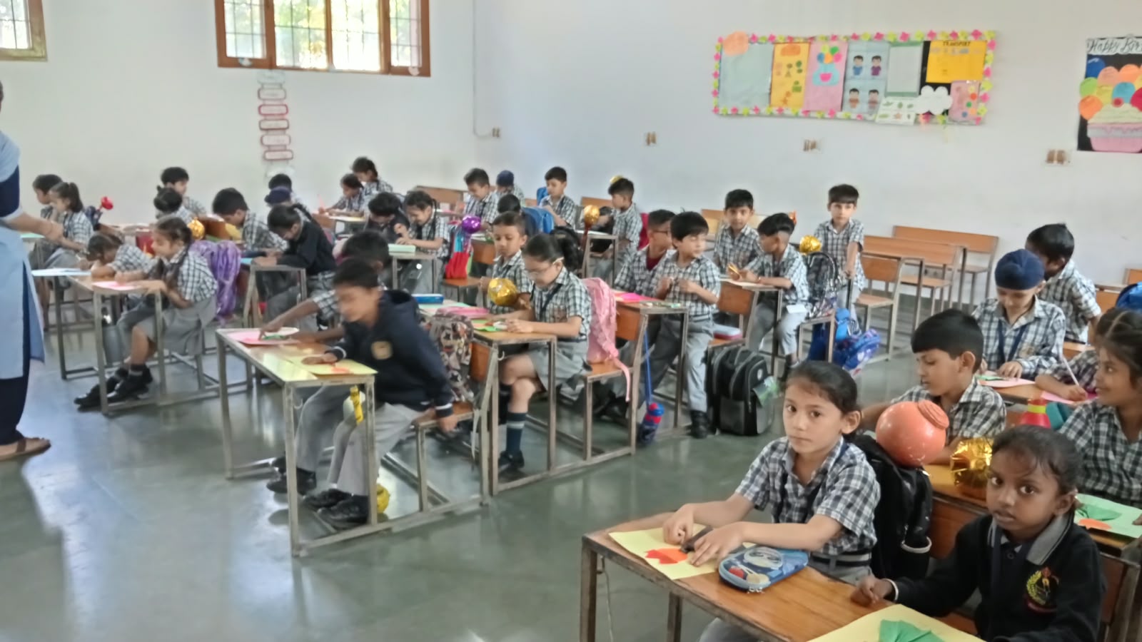 Young learners enjoying Dussehra activities