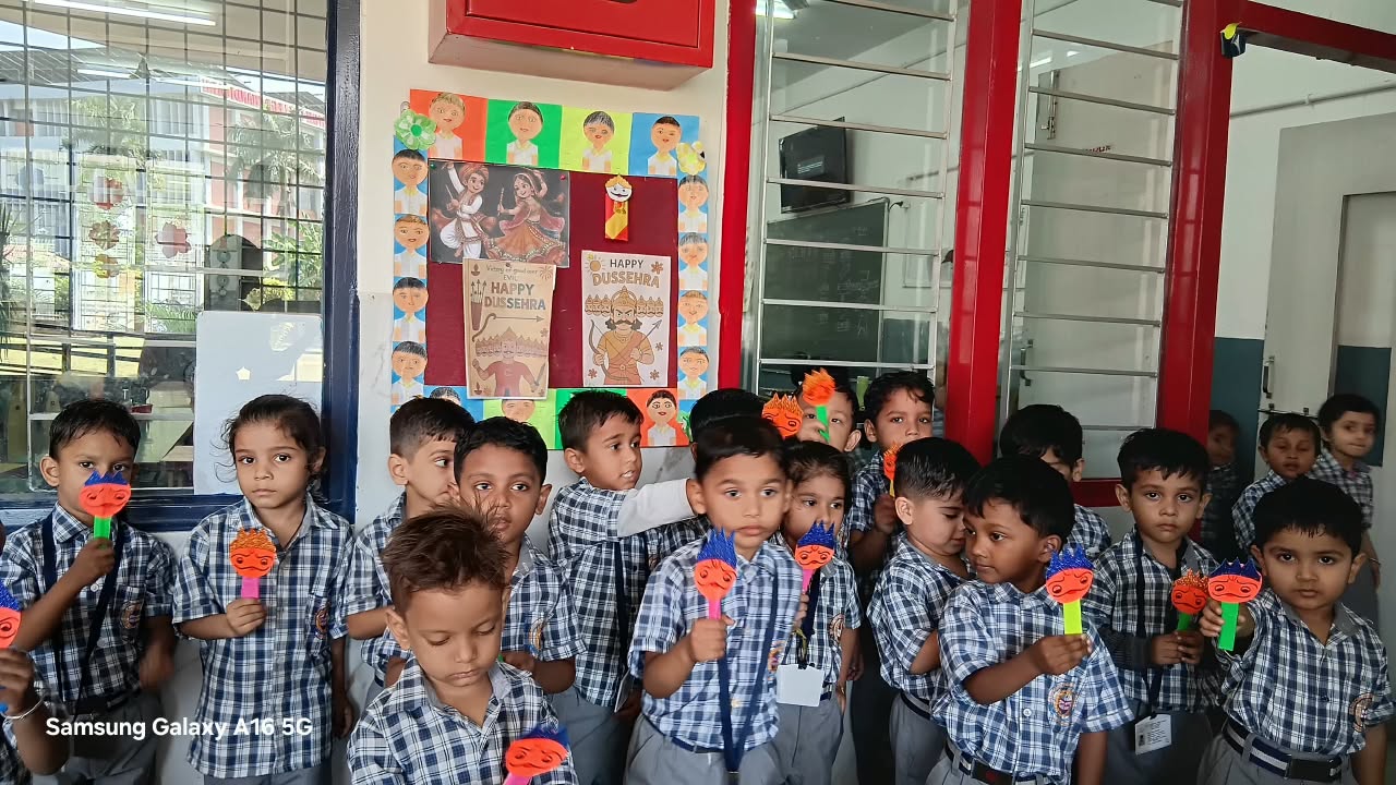 Buds B students during Dussehra celebration
