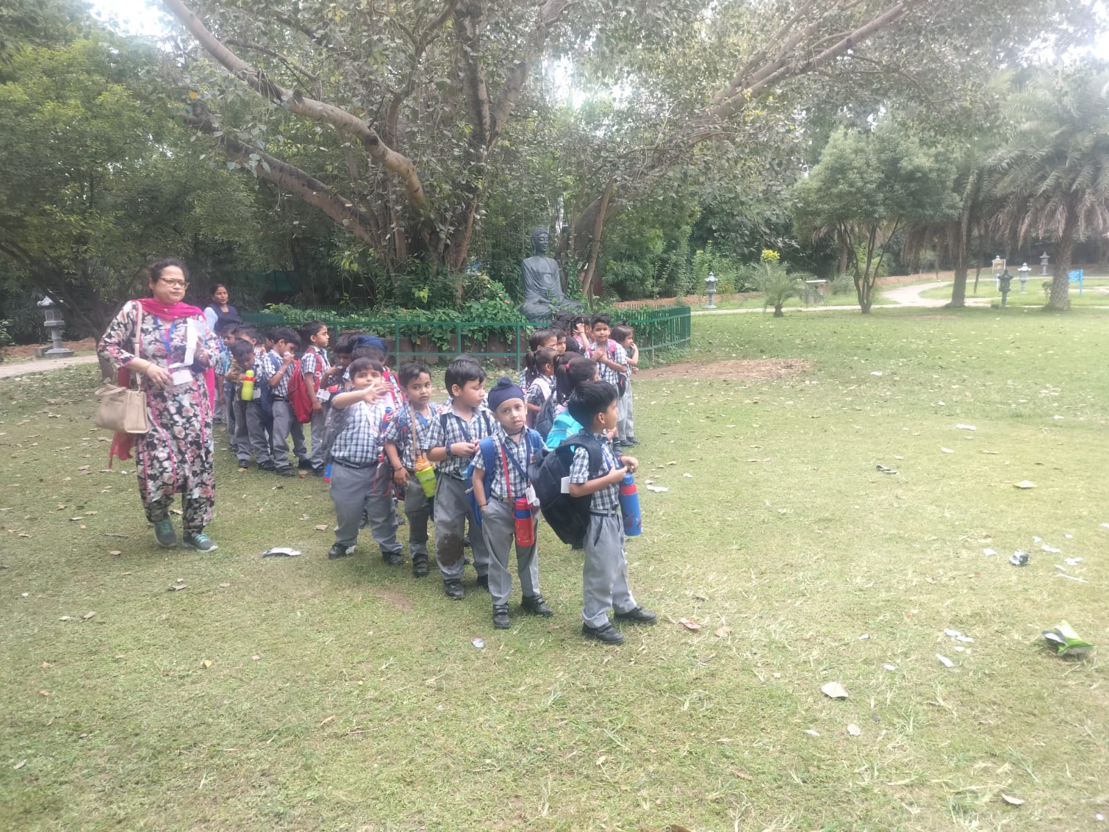 Kindergarten children at Japanese Garden Sector 31
