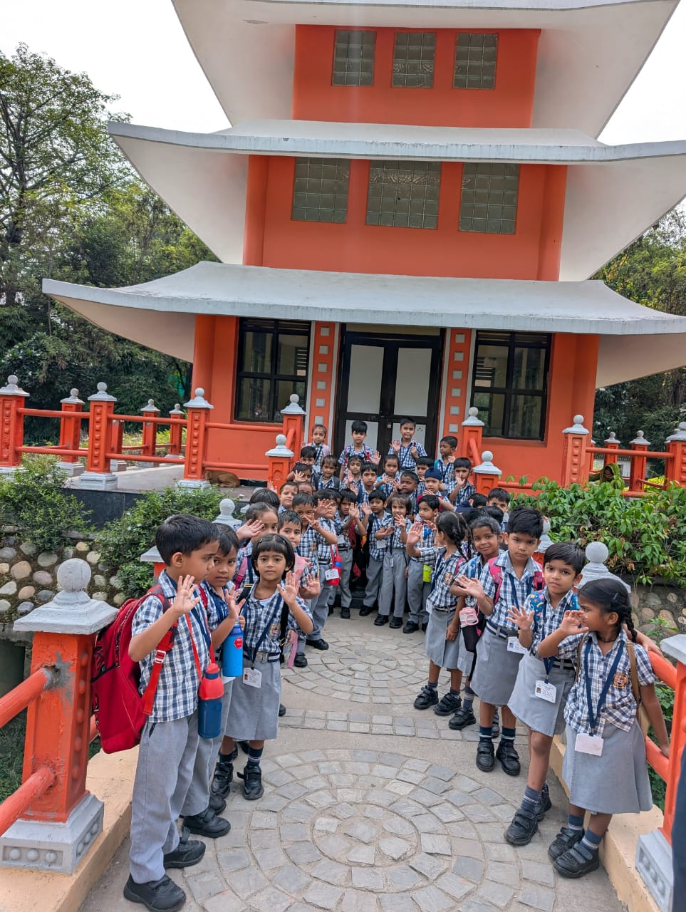Kindergarten children at Japanese Garden Sector 31