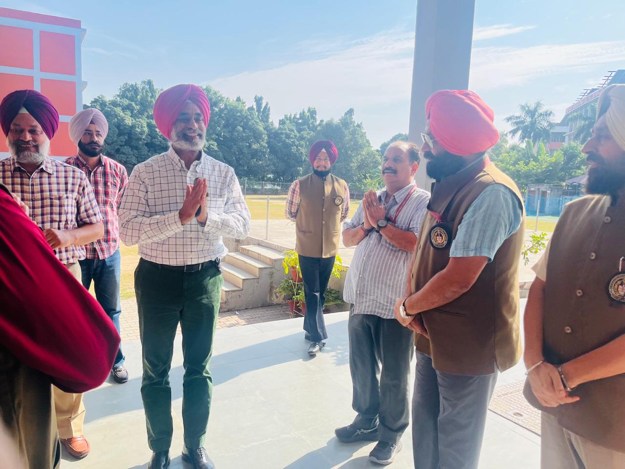 Welcome ceremony of S. Gurbir Singh Brar at Sri Guru Gobind Singh Collegiate Public School