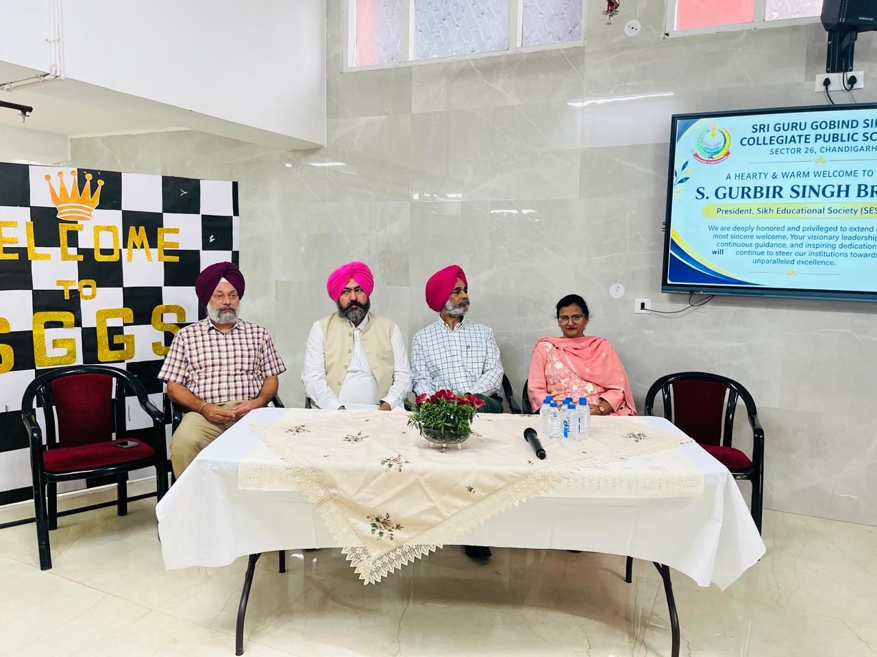 School leadership and Sikh Educational Society representatives at the event