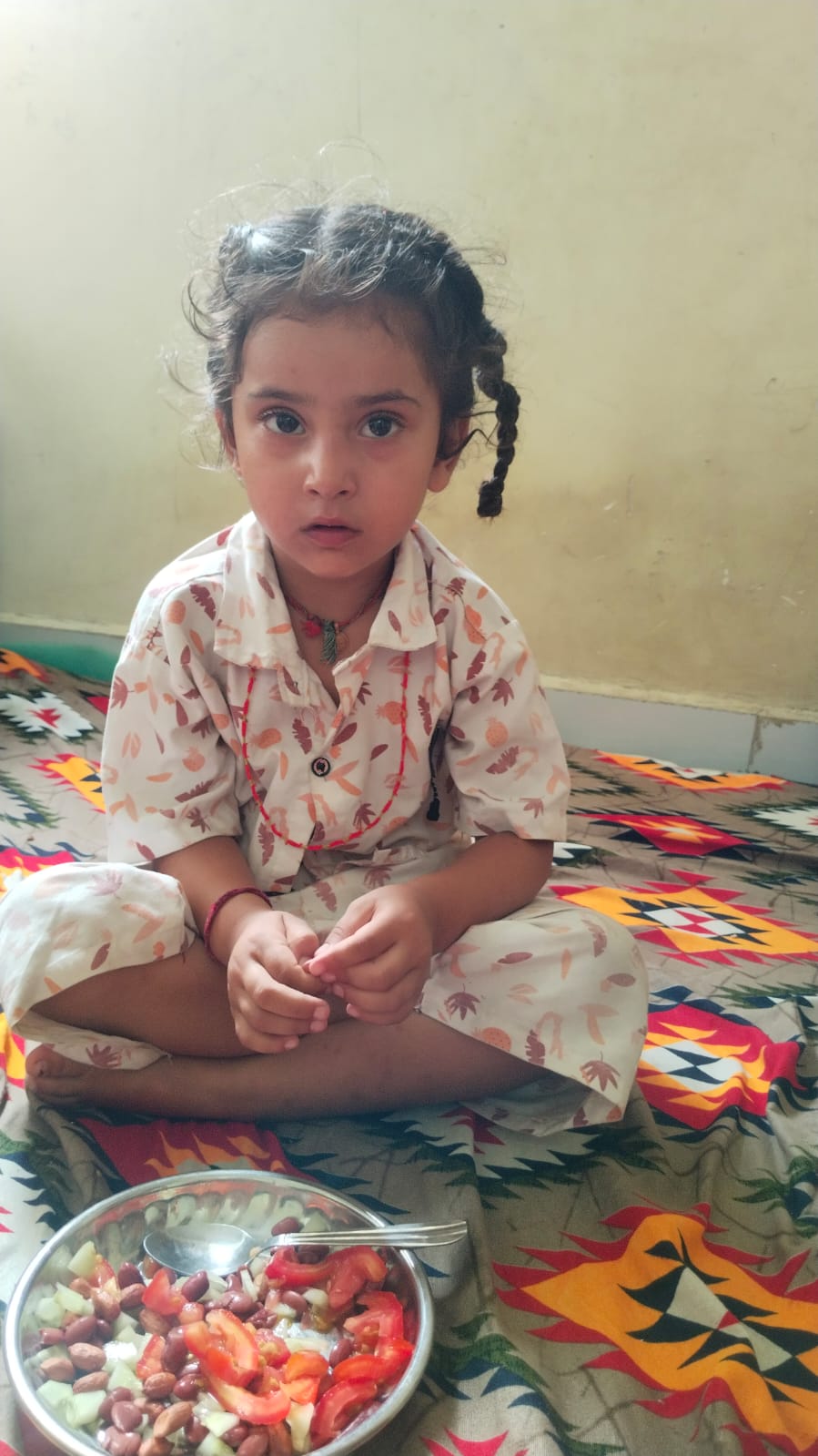 Kindergarten kid online class activity