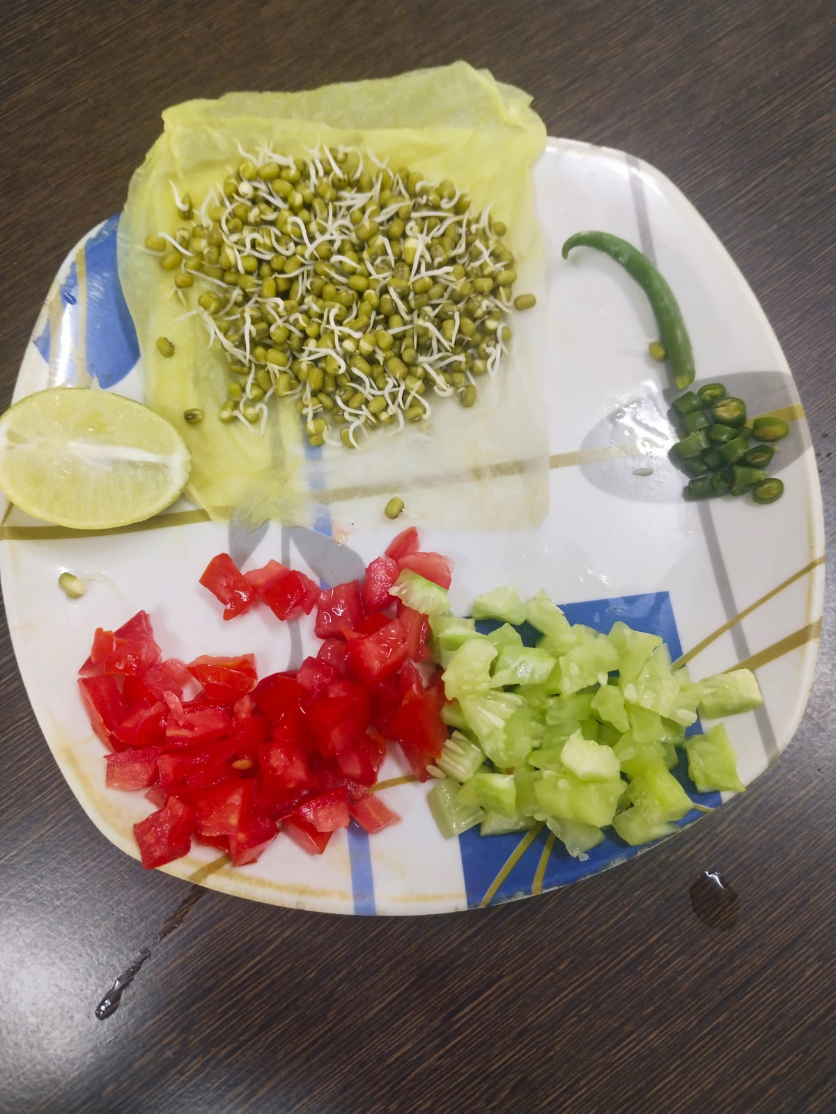 No-fire cooking fresh raw ingredients