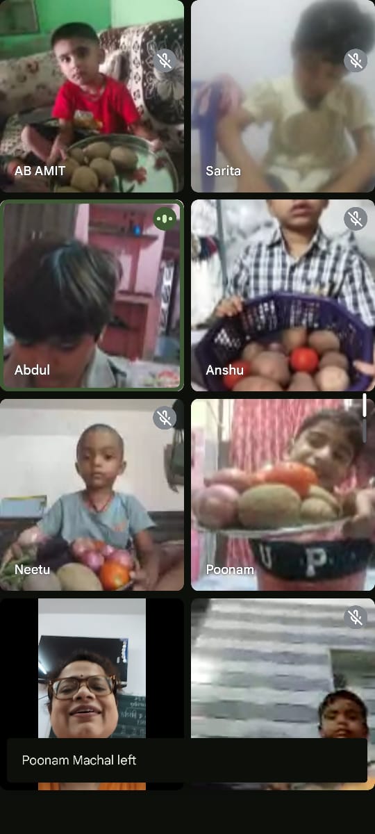 Online class interactive session group grid