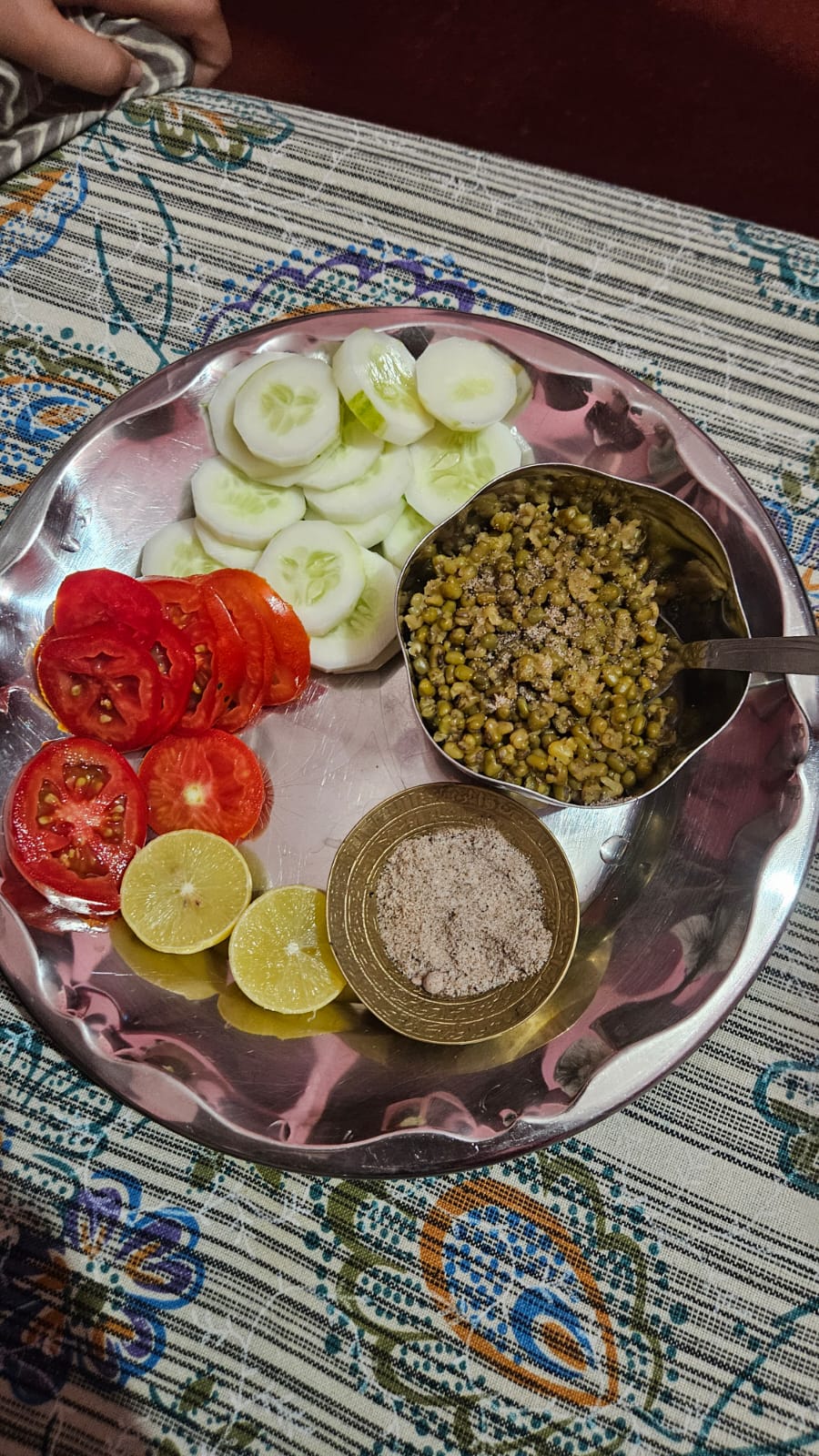 No-fire cooking preparation plate presentation