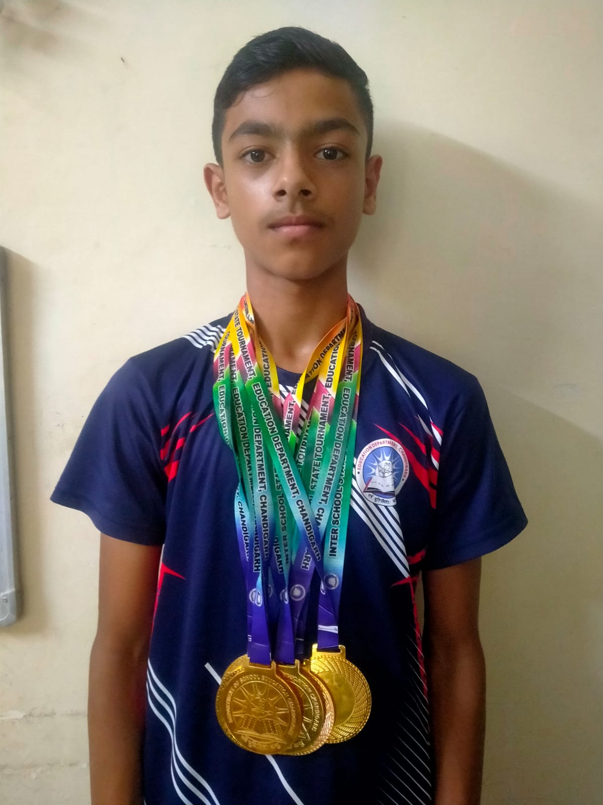 Keshav Singh with Medals