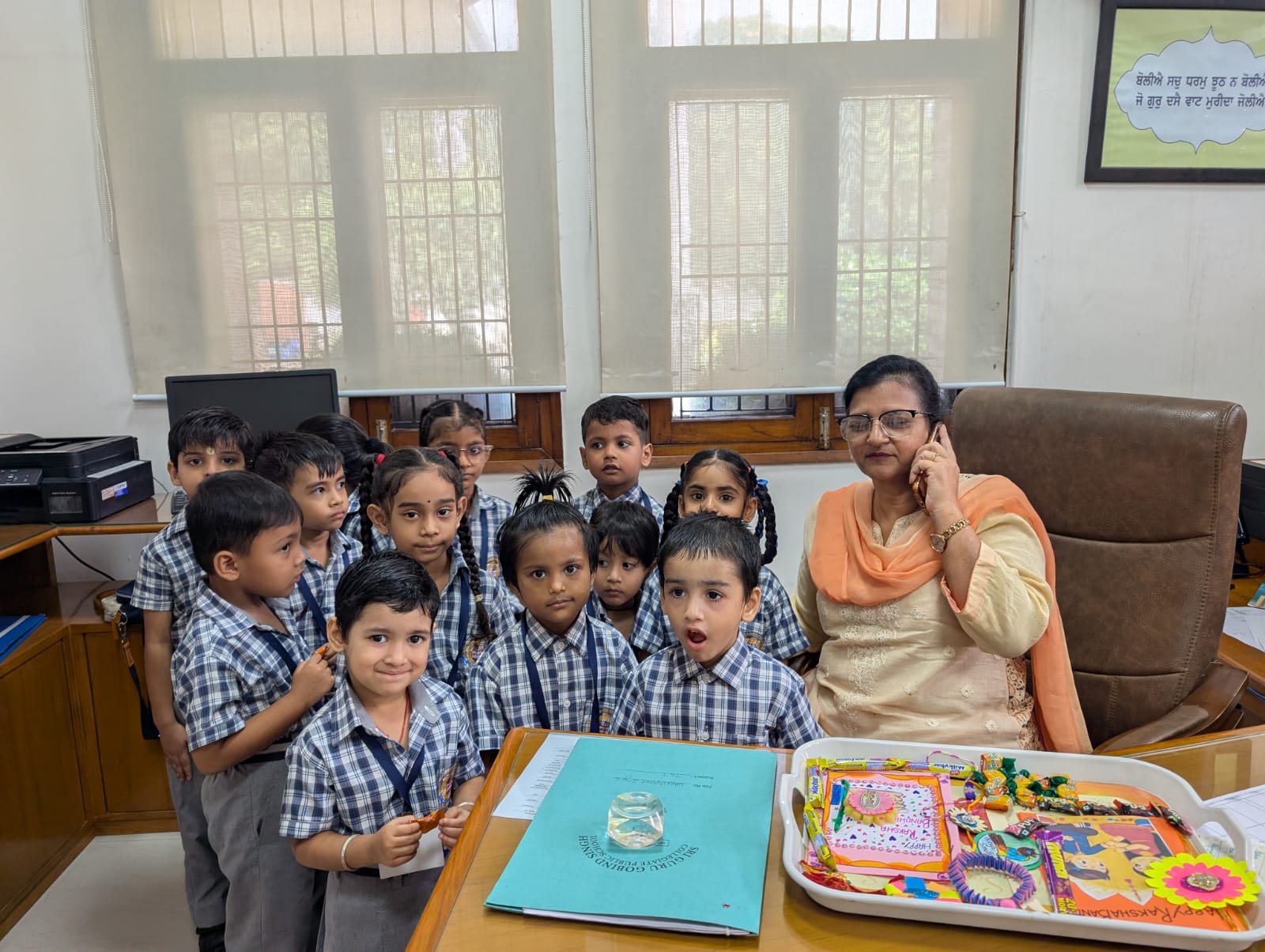 Sri Guru Gobind Singh Collegiate Public School celebrated the auspicious festival of Raksha Bandhan