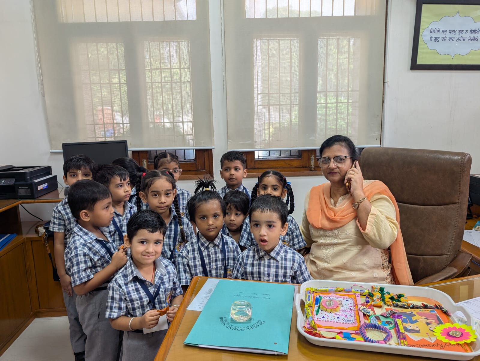 Sri Guru Gobind Singh Collegiate Public School celebrated the auspicious festival of Raksha Bandhan