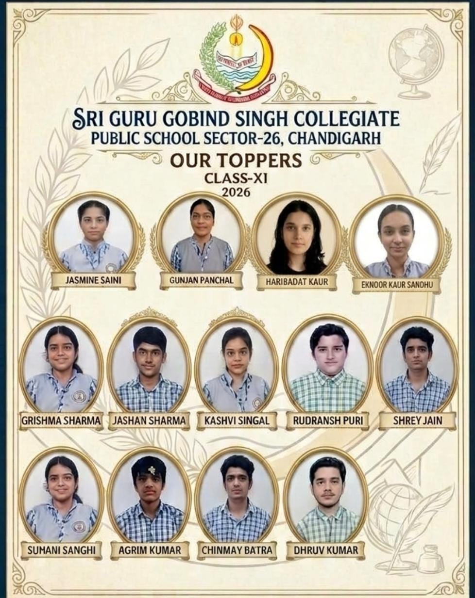 Our Achievers - students of Sri Guru Gobind Singh Collegiate Public School
