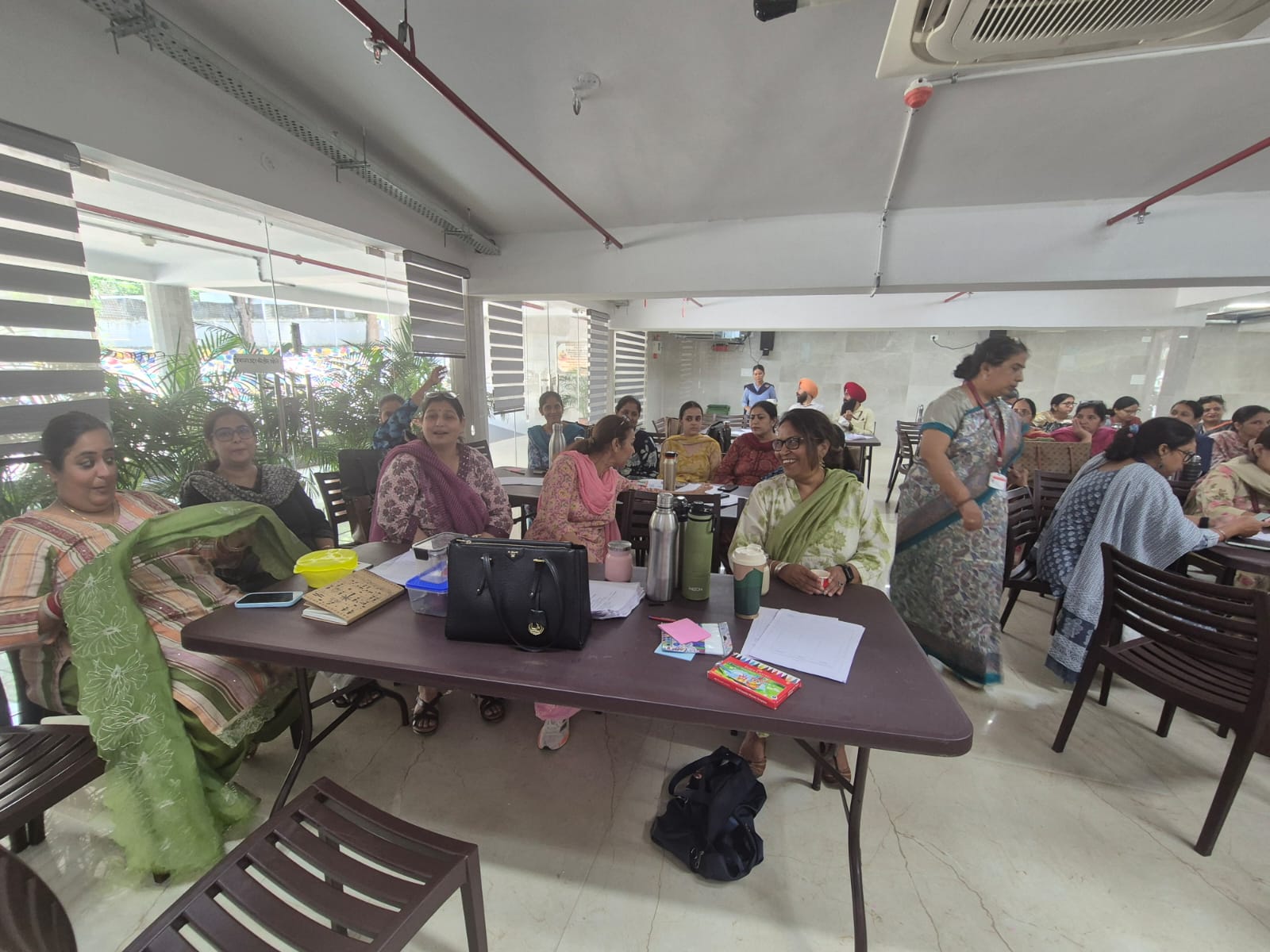 Teachers participating in the workshop