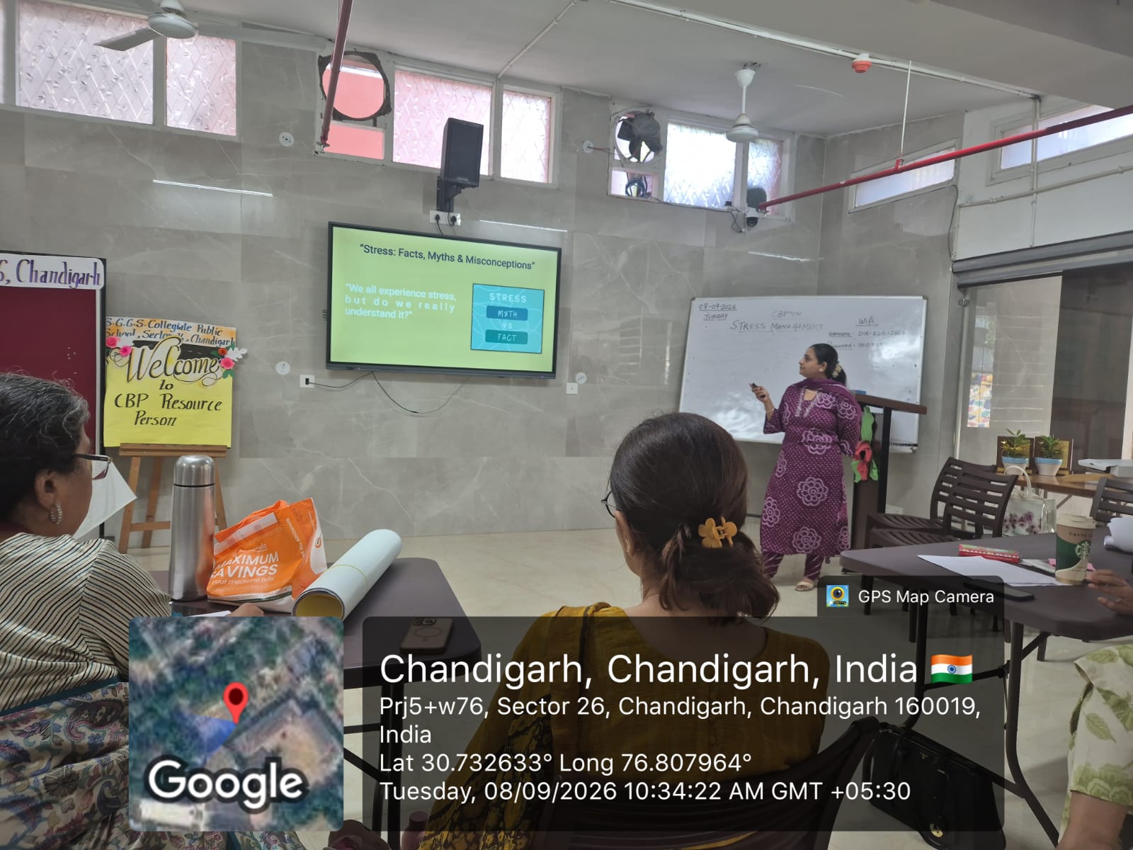 Presentation during the workshop
