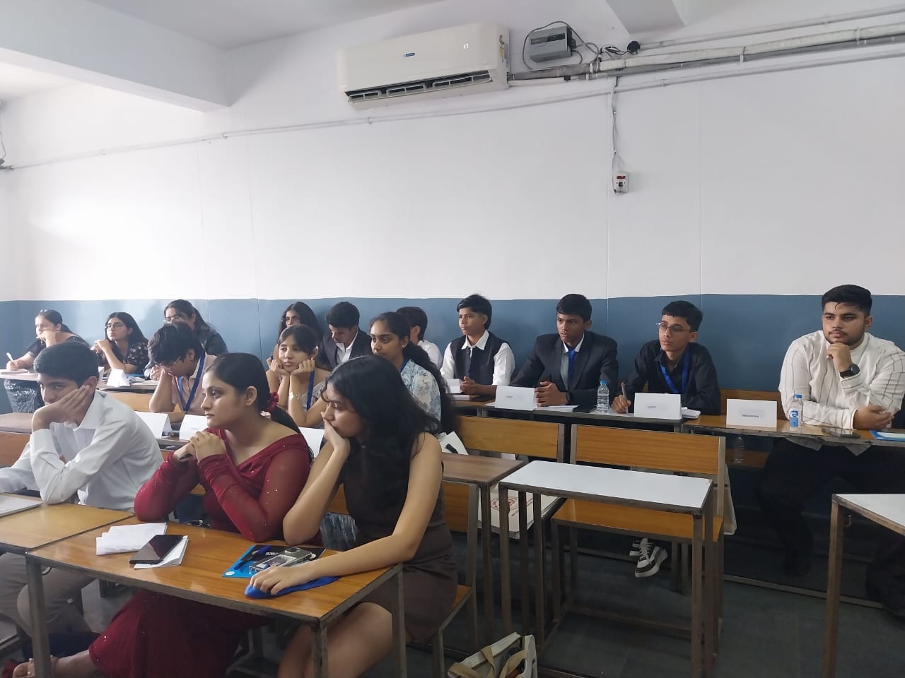 Students participating in the Model United Nations conference